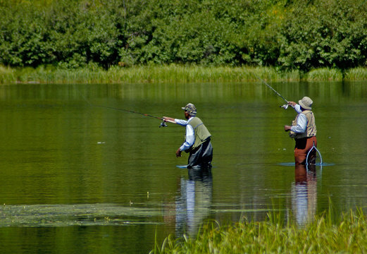 men fishing