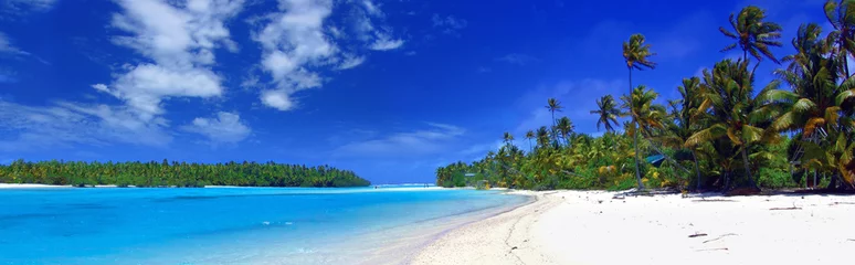 Poster Île lagon panoramique