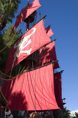 close up on a pirate ship