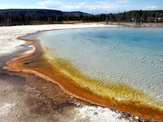 yellowstone sunset lake