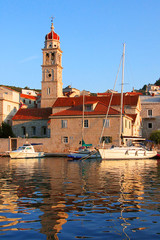 boats tied at a harbor in croatia