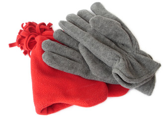 hat and gloves