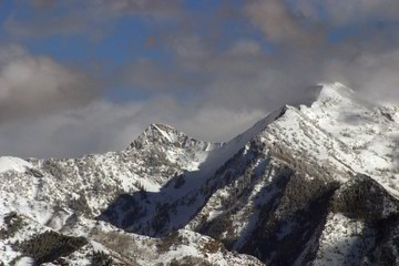 wasatch mountains in winter
