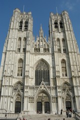 Fototapeta na wymiar Michel święty kościół, Bruksela