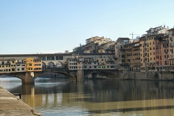 Naklejka premium ponte vecchio in florence