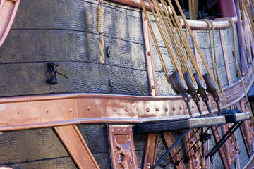 close up on a pirate ship