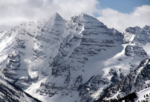 Maroon Bells In Winter