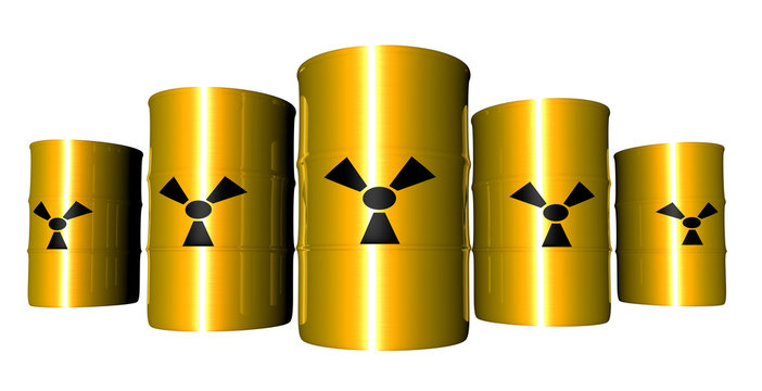 radioactive barrels - anisotropic