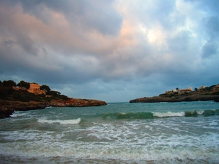 playa en invierno