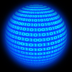 sphere of binary code