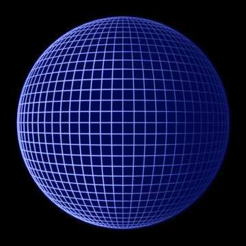 earth globe blue frame