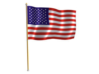 Obraz premium american silk flag