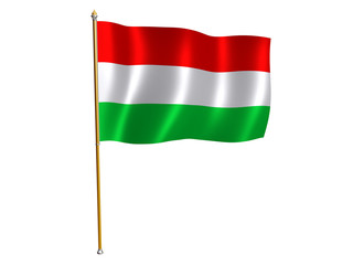 hungarian silk flag