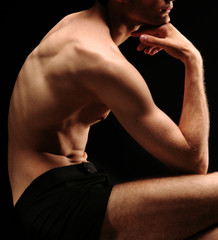 athlete resting