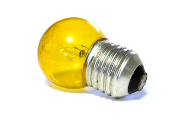 yellow light bulb