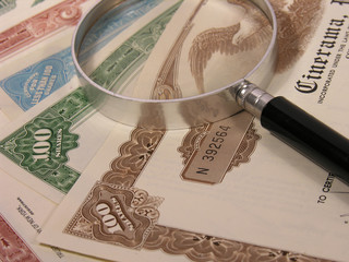 stock certificates