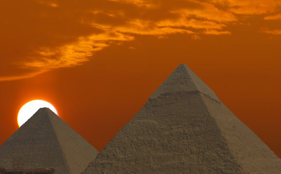 sunrise pyramids