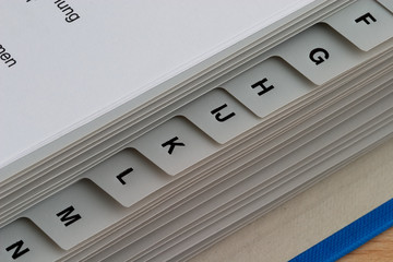 alphabetisches register