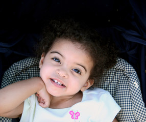 toddler girl smile
