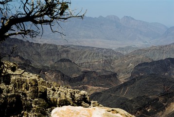 track into the hajar mountains - oman