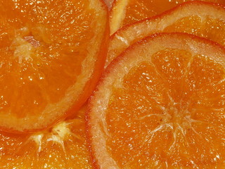 Des tranches d'orange confite
