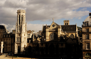 Fototapeta na wymiar Francja, Paryż: Luwr, widok na Saint Germain Auxerre