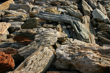 wooden rocks
