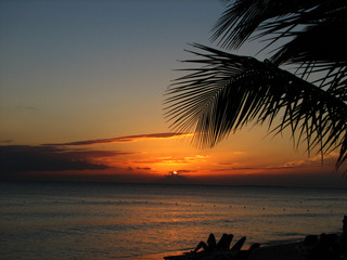 quiet sunset at beach