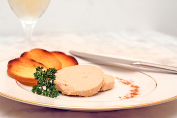 assiette de foie gras