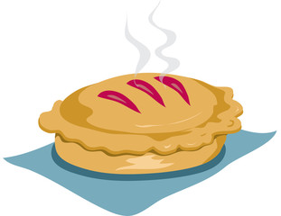 fresh baked pie