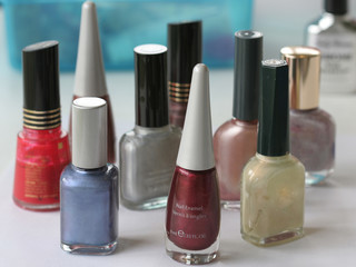 various nail polishes