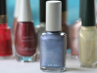 blue nail polish