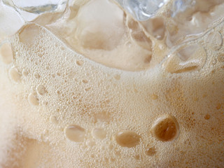 pouring soda close up