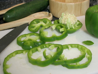 bell peppers slices
