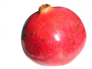 isolated pomegranate