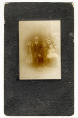 late 1800's embossed frame and photo