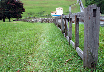 wooden fence