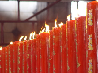 thailand bangkok - funeral candles close