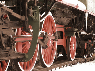 old railway engine