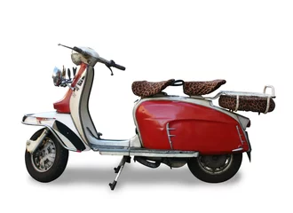 Peel and stick wall murals Scooter vintage motor scooter