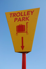 trolley park sign