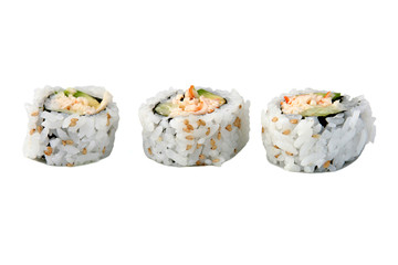 sushi isolated white