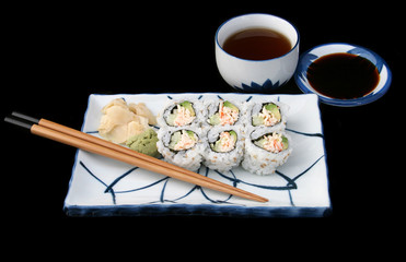 complete japanese sushi