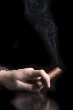 cigar in the hand 1