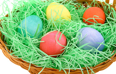 easter basket closeup