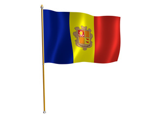 andorra silk flag