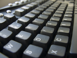 black keyboard