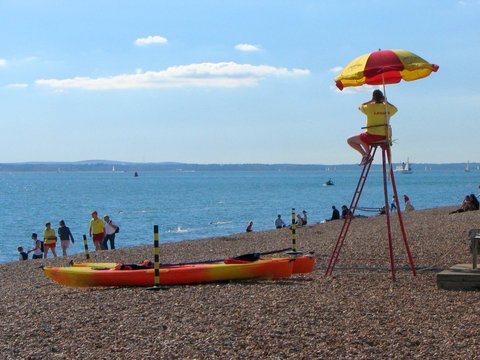 Life Guard On Beach