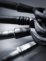 antique keys 2 - pewter