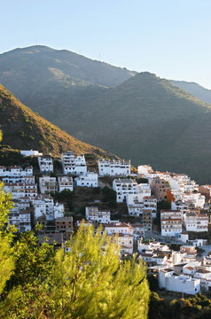 town of ojen near marbella in spain early morning